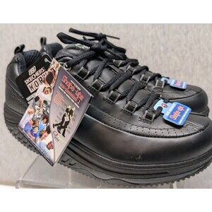 SKECHERS WORK SHAPE UPS Women 8.5 Black Slip Resist Comfort Toning Shoe Sneaker